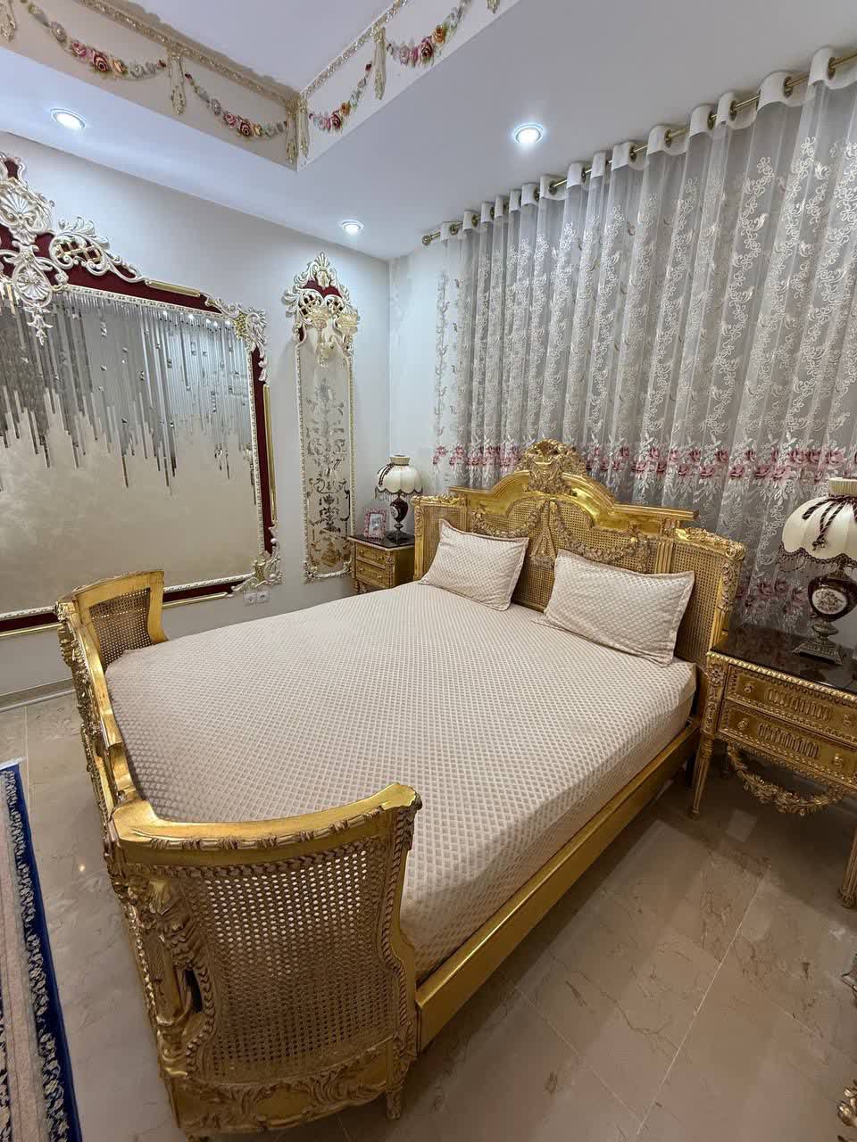 نیم ست مخمل لوزی